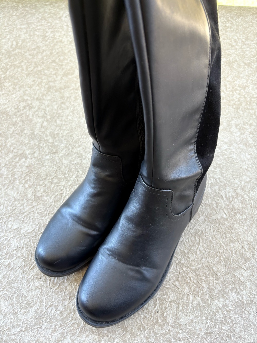 Black Knee-High Riding Boots - Picture 7 of 7